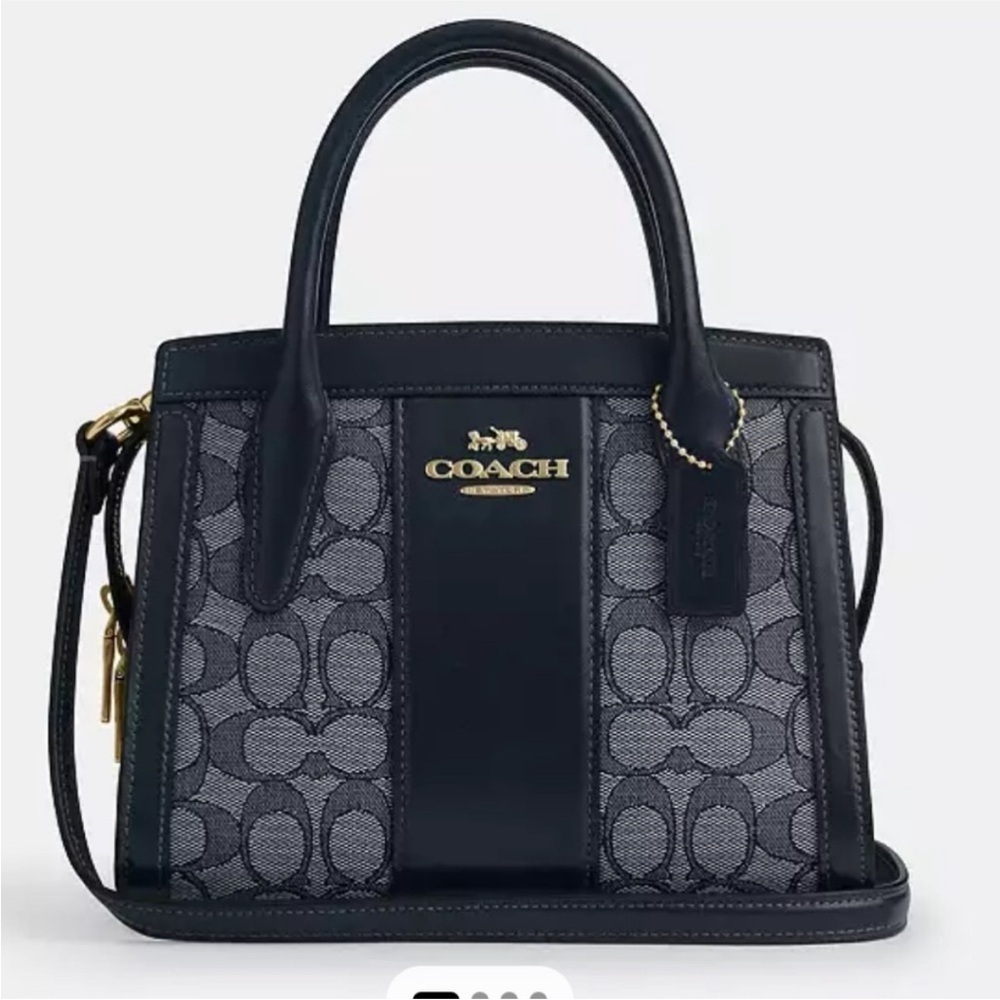 New Coach Andrea Carryall Bag In Signature Jacquard satchel bag - Picture 15 of 15